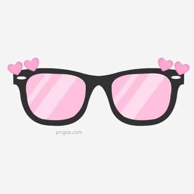 可爱桃心手绘矢量卡通眼镜镜框免抠素材的魅力与应用